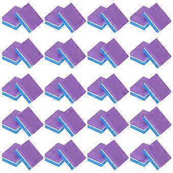Nail Buffers Manicure Sponge Blocks for Polishing 100Pcs Violet Sponge