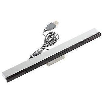 Silver (A) $wii wired sensor bar usb computer pcwii simulator sensor bar usb connected to computer sensor bar