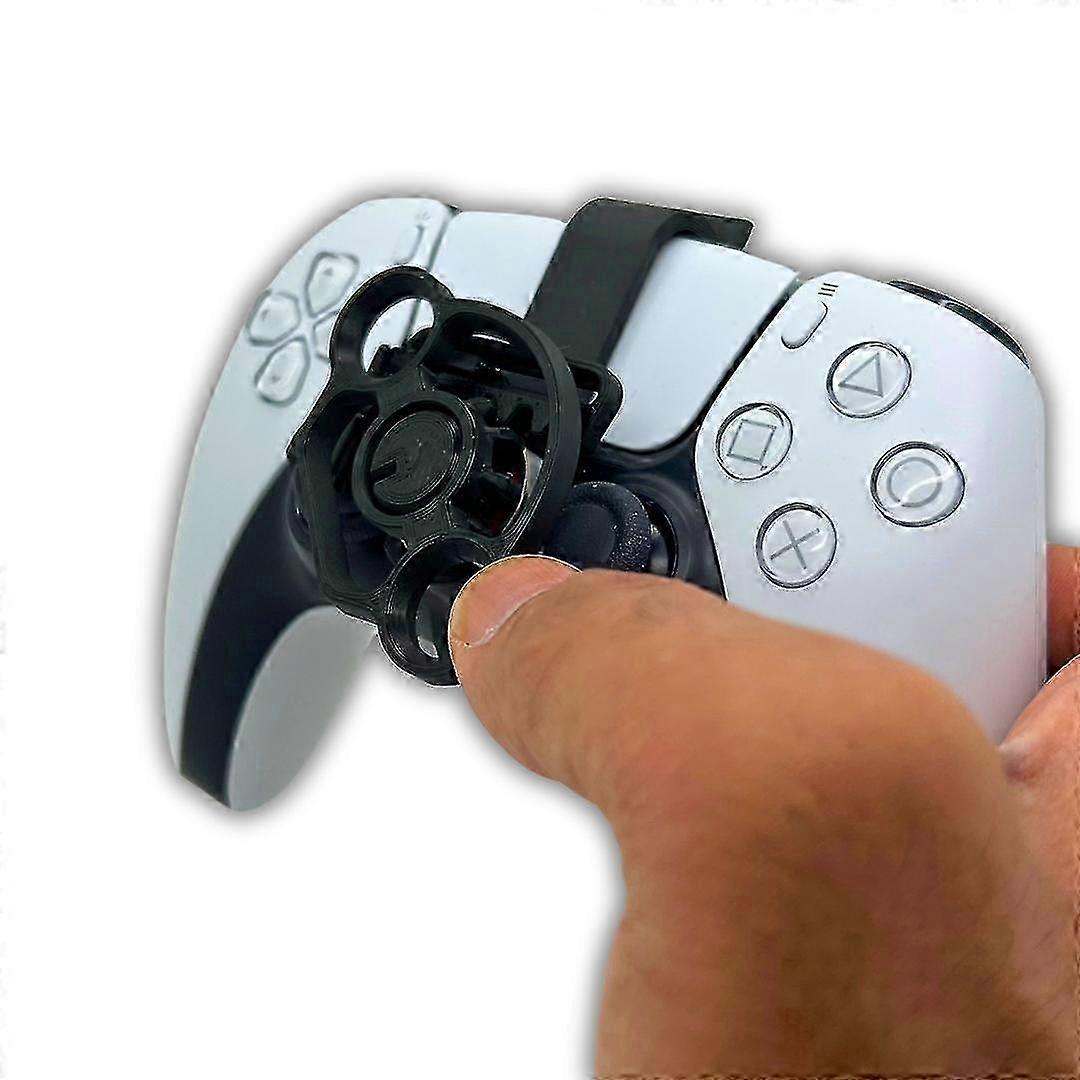 Mini Gaming Racing Steering Wheel Attachment Compatible with PS5 Wireless Controller