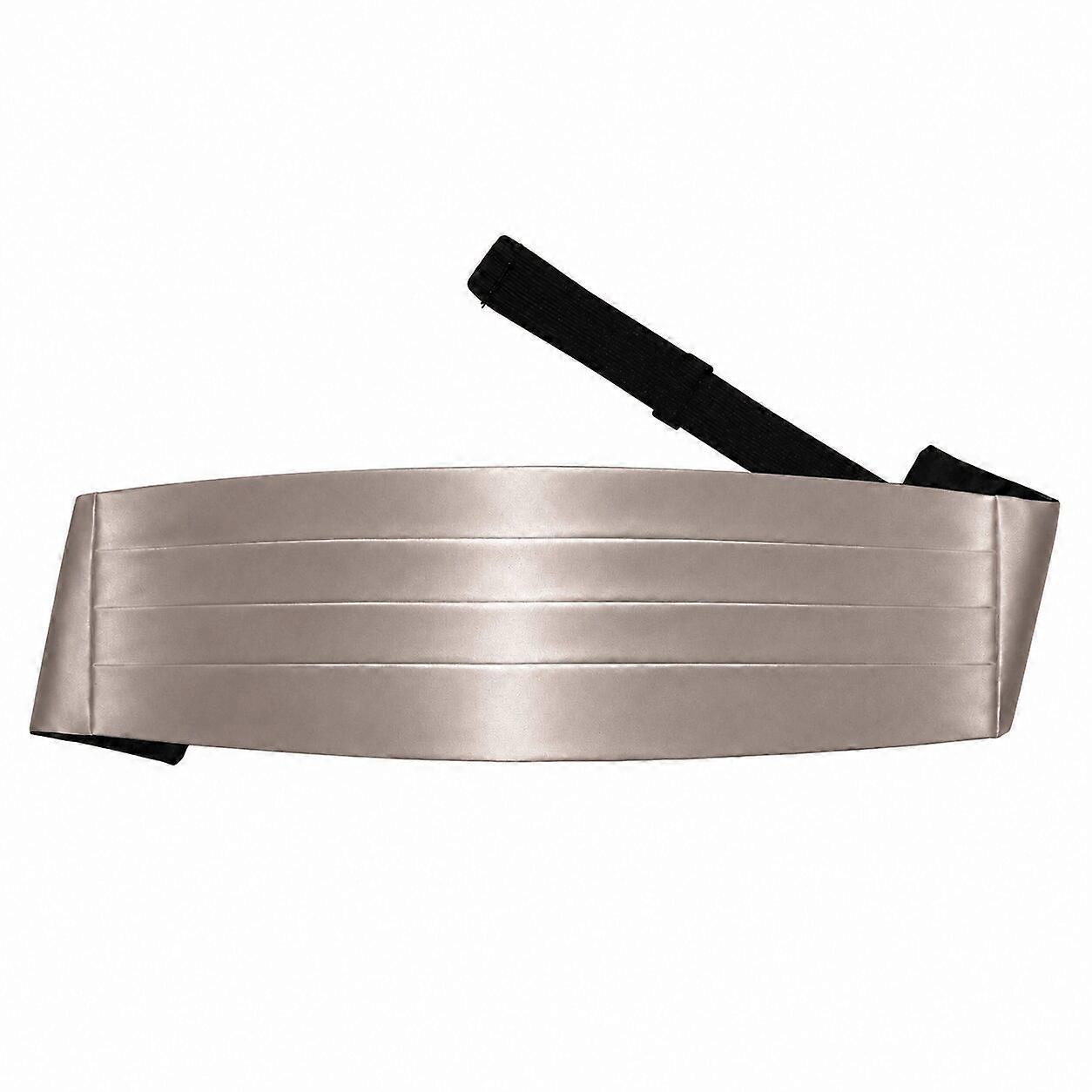 Mocha Brown Plain Satin Cummerbund