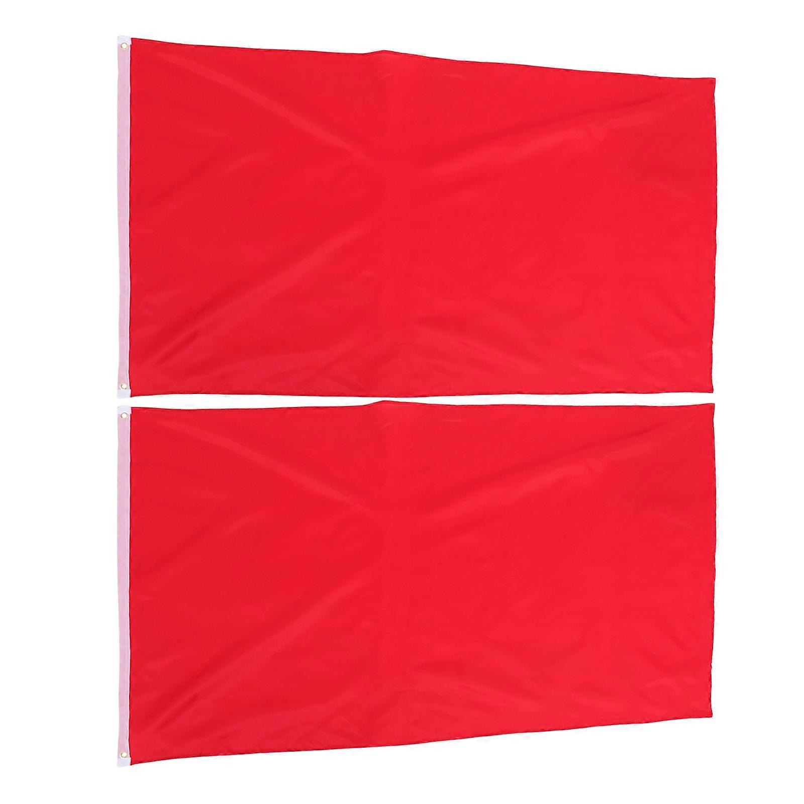 Blank Grommet Banners Rectangular Backyard Decorations Parade Flags 150X90CM 2Pcs