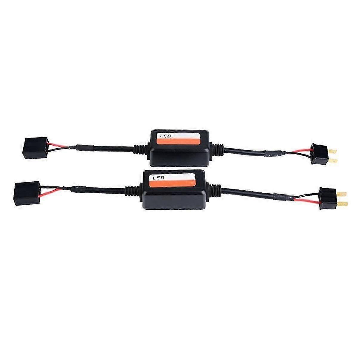 2 Pack H7 Automotive Load Resistor Error Eliminator LED Decoder Canbus Wireless Light Adapter