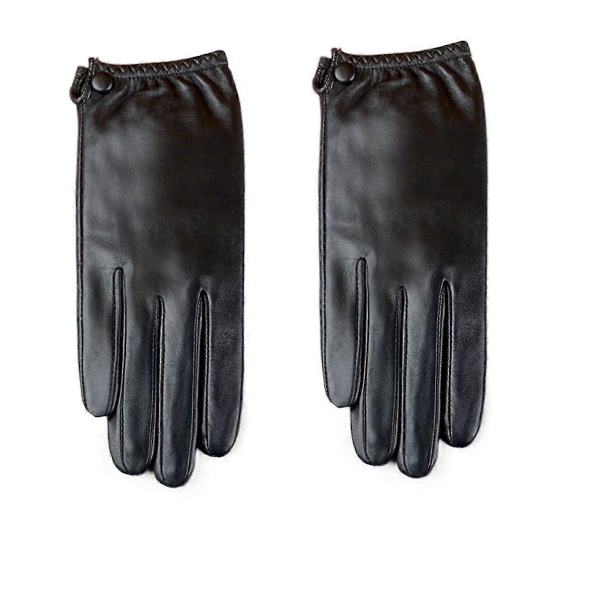 Genuine Leather Touchscreen Gloves Warm Windproof