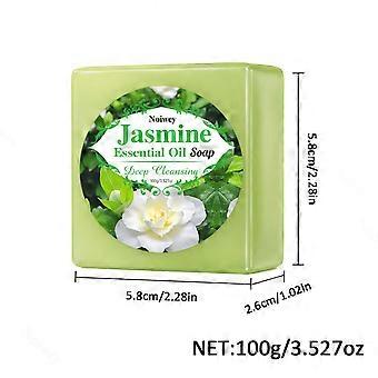 Jasmine Essential Oil Soap Bar 100g, Moisturizing with Shea Butter for Face and Body