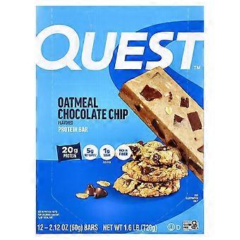 Quest Nutrition, Protein Bar, havregryn Chocolate Chip, 12 barer, 2,12 oz (60 g) hver