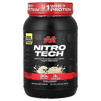MuscleTech, Nitro-Tech™ Wei-eiwit, Vanillecrème, 2,21 lbs (1 kg)