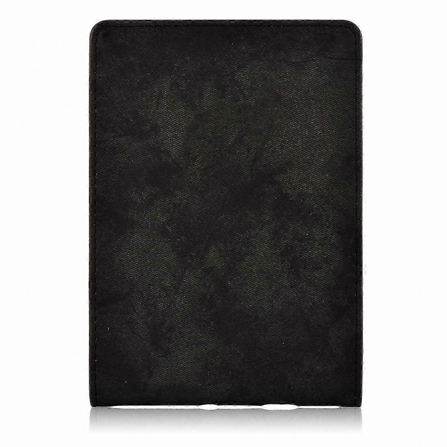 E-Reader Protective Cover with Auto Wake/Sleep Function and Hand Strap - Black PU Leather