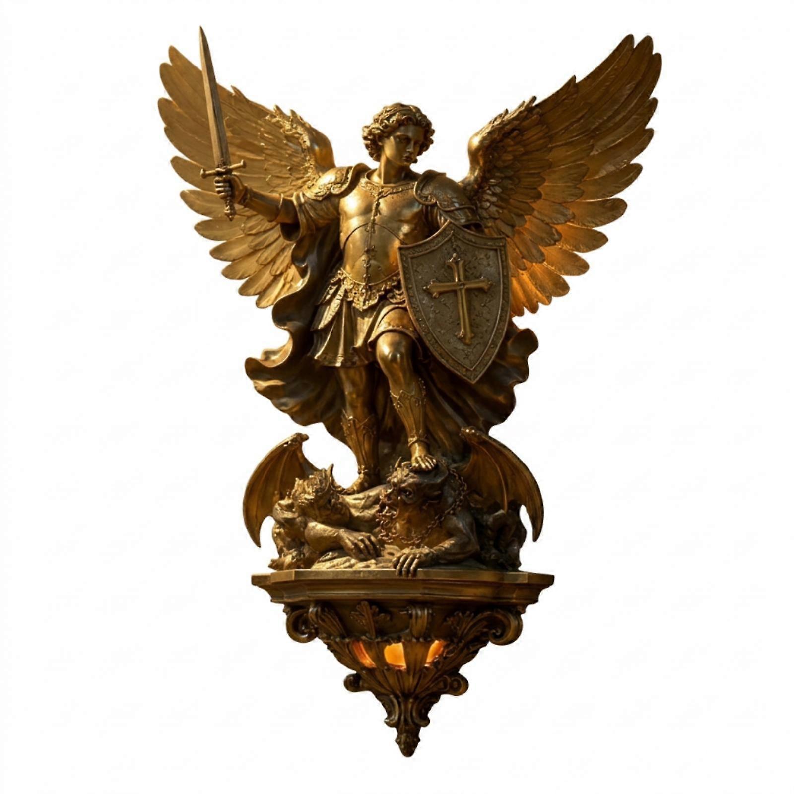 Indoor Wall Lamp | Gothic, protector Wall Sconce, for Entryway