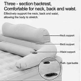 Queen-size air mattress - Coffee color - 48 cm height - 152 x 203 cm dimensions - Inflatable mattress - For camping and guest use.