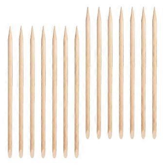 100 stücke Holz Stick Häutchen Pusher Remover Nail art Maniküre Pediküre Sticks