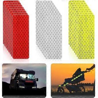 24-Pack Self-Adhesive Reflective Tape, High-Visibility Waterproof Safety Stickers for Night Use, Strong Grip