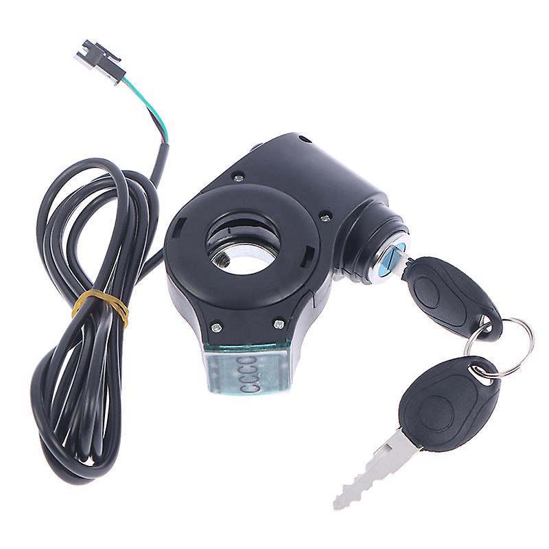 Electric Bicycle Throttle Voltmeter Digital Battery Voltage Key Switch Power Key