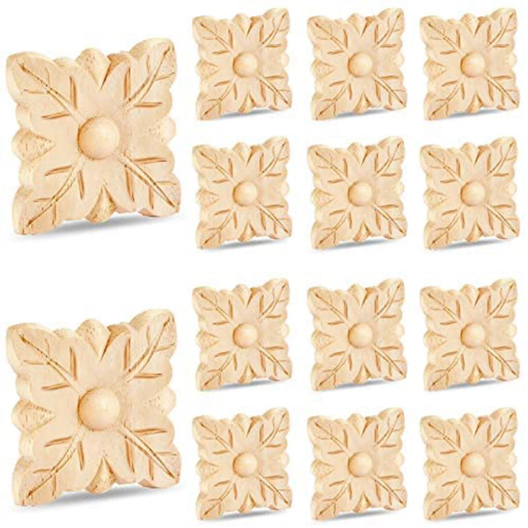 applique Diy Square Carving Checkered Unpainted Leaf Pattern Decal