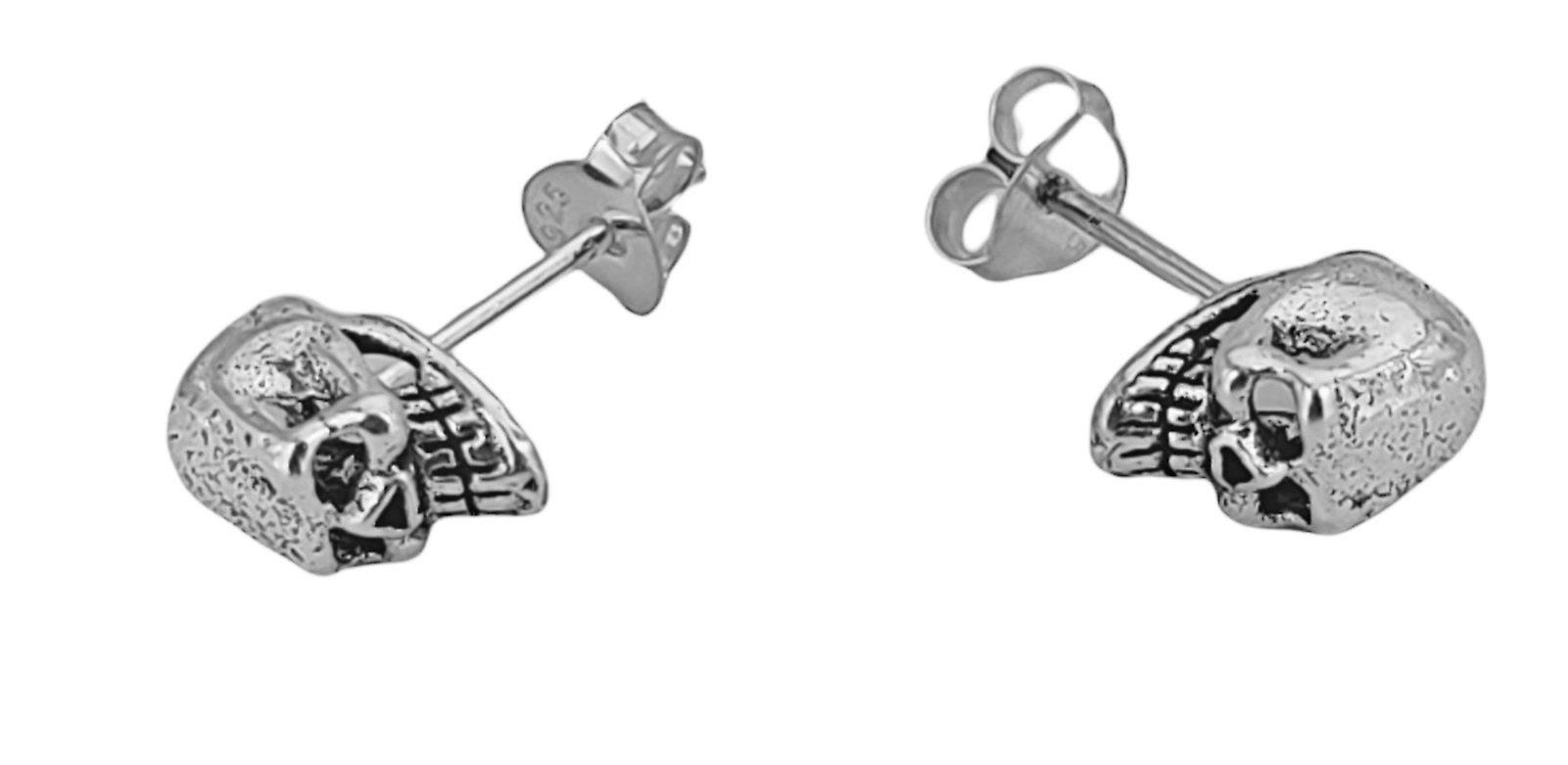 Stud Earrings 47 Skull - Silver