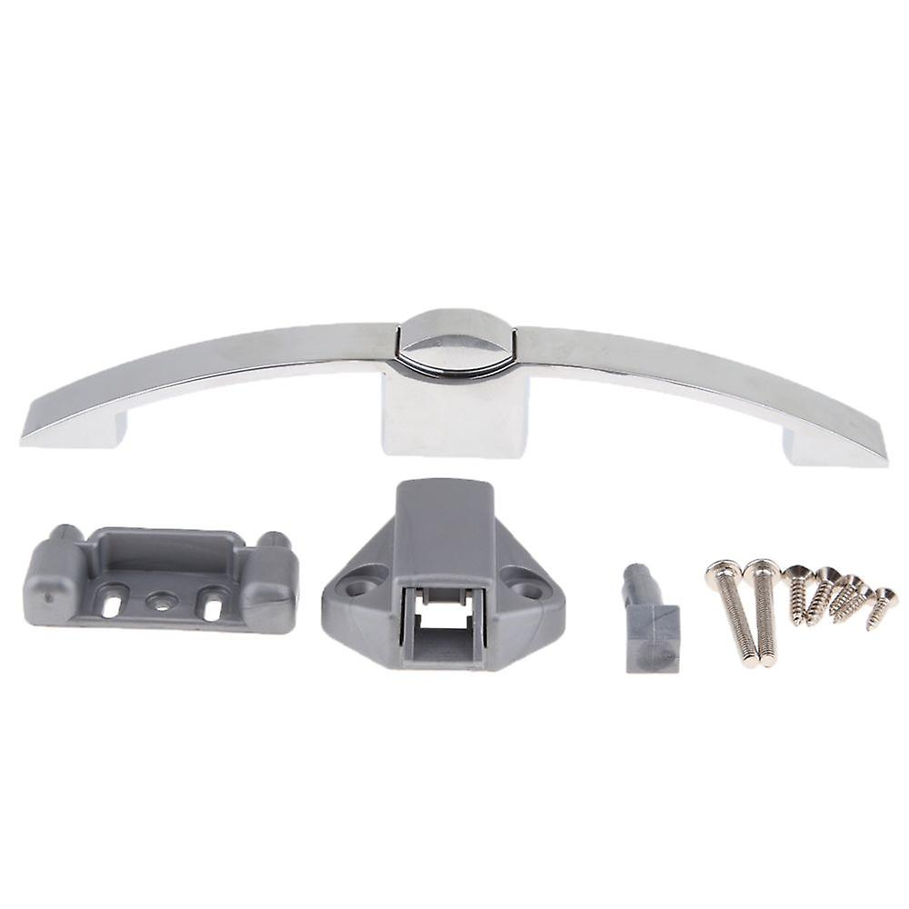 Push Button Latch Lock For Rv Door Cabinet Clear Chrome 160mm