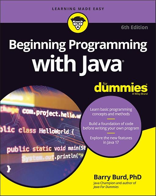 Beginning Programming With Java For Dummies by Burd & Barry Drew University & Madison & NJ Paperback