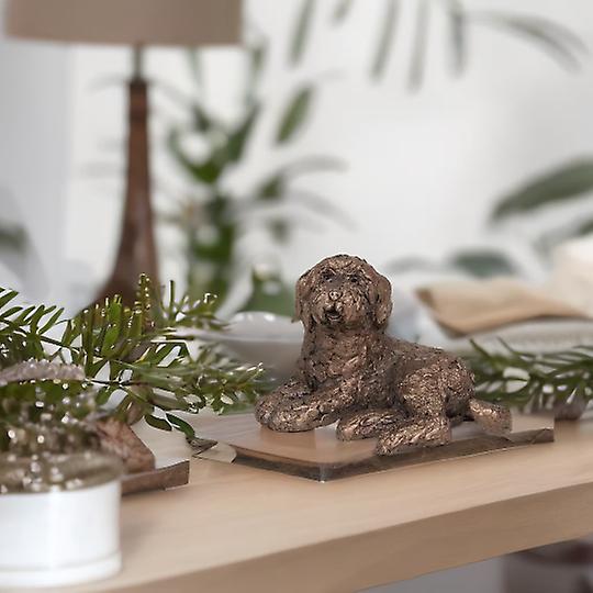 Koko Labradoodle Lying Sculptures & Statues