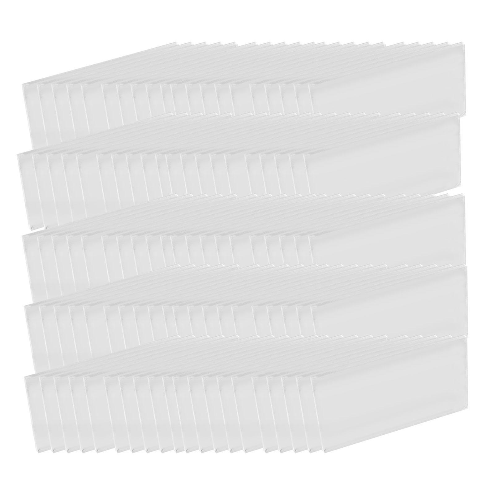 Blank Rectangle Acrylic Name Card Rectangular for Birthday Events 9Cmx5cm 100pcs