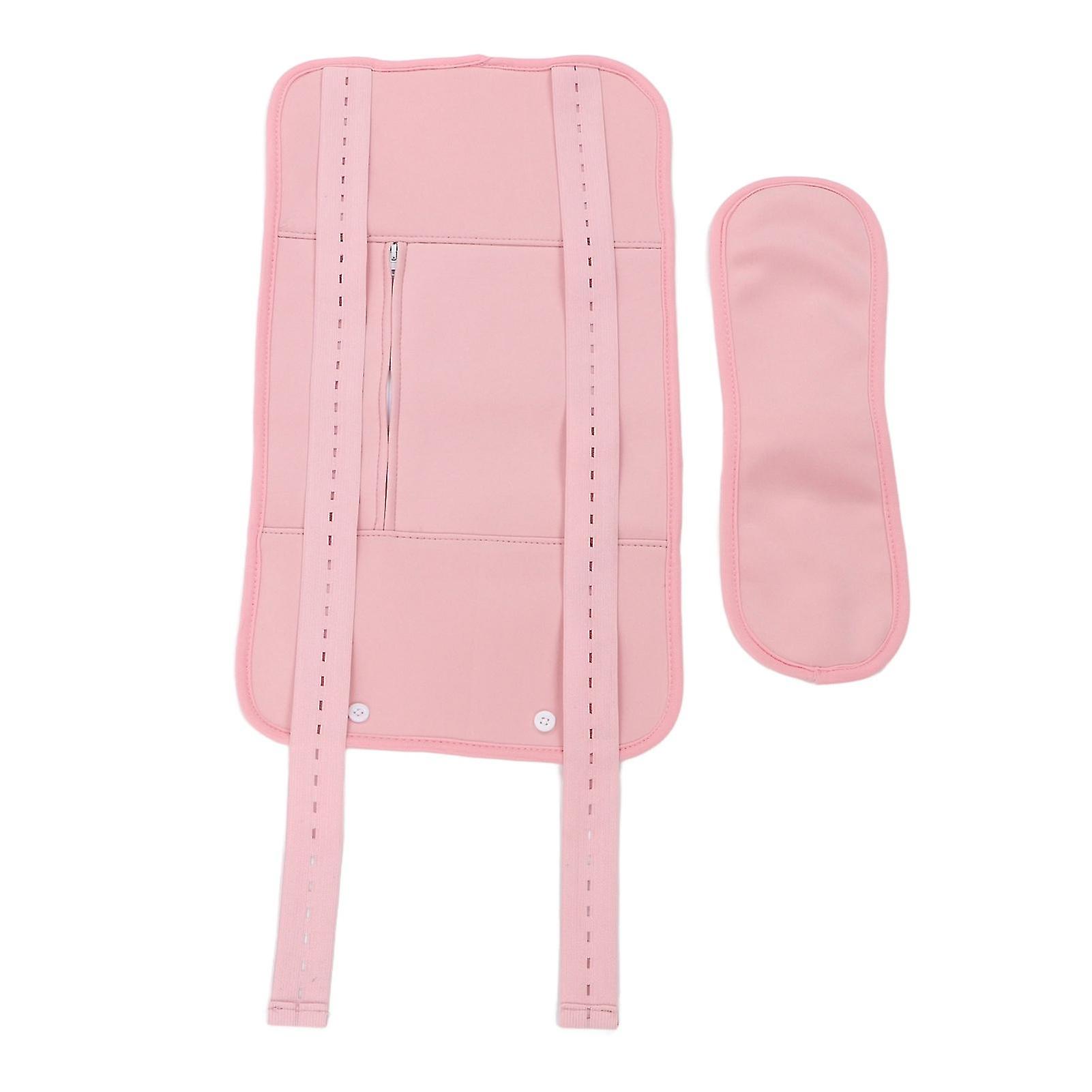 Rizinusölpackung Adjust Strap Double Layers Wiederverwendbare waschbare Rizinusölhülle für Taillenausschnitt rosa