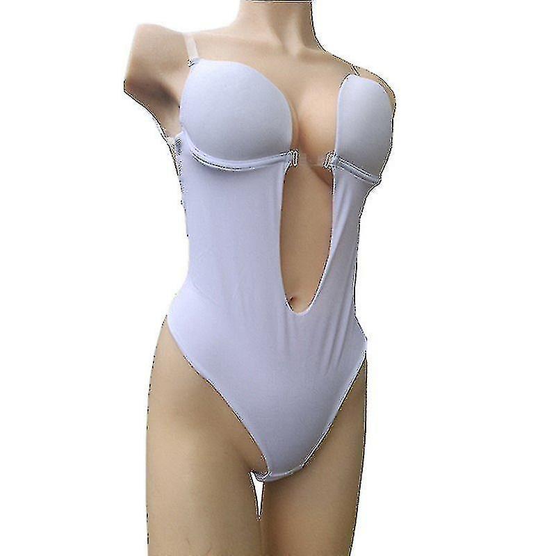 Femeile plonjare Deep V-gât Body Shaper strapless Backless Bodysuit Shapewear de înaltă calitate