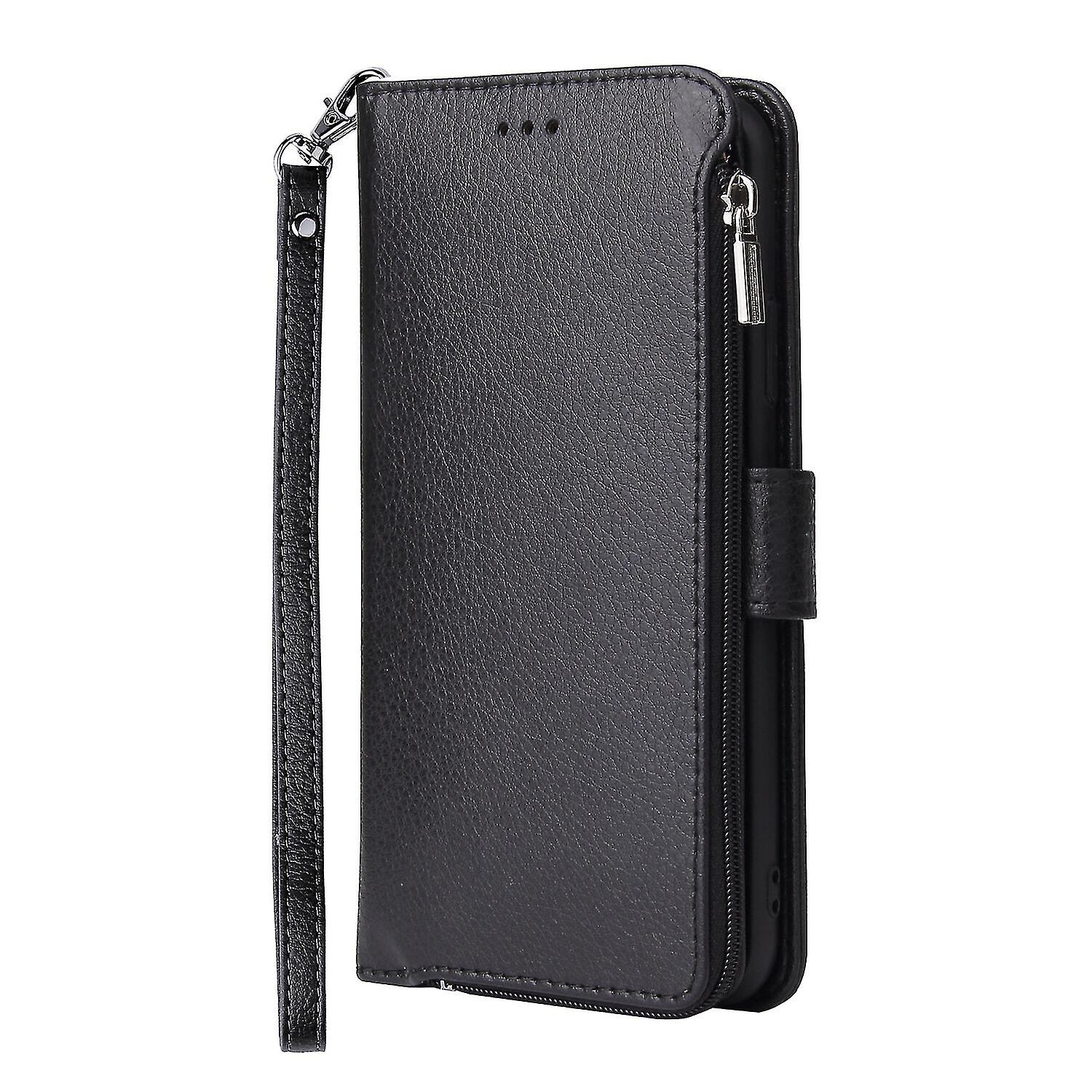 Iphone 7 Plus 8 Plus Case Wallet With Lanyard Card Holder Pu Leather