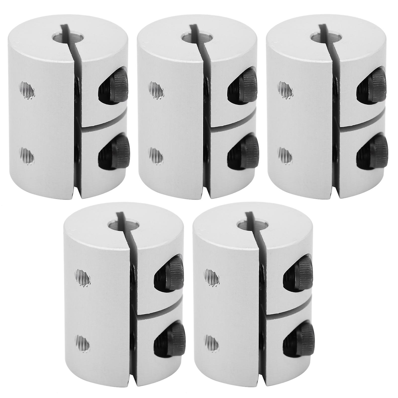 Lot de 5 connecteurs d'accouplement d'arbre en alliage d'aluminium pour servomoteur pas à pas d'imprimante 3D