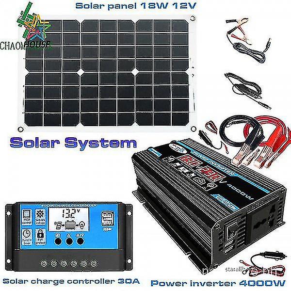 Solar System Nerat Combinat Inverter Solar Panel 12v- Solar System