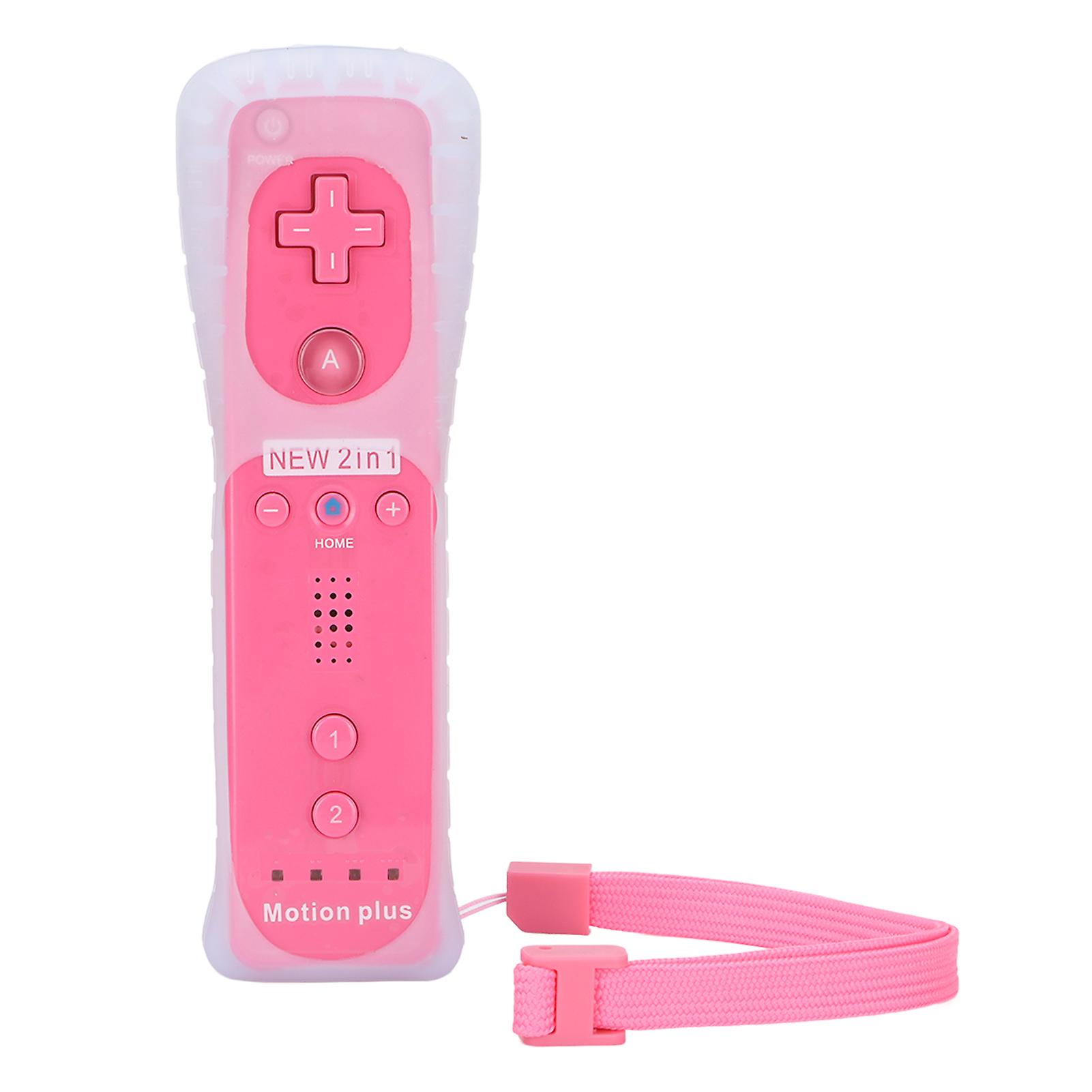 Pink Wii U Remote Controller with Motion Plus, Vibration, and Sound for Immersive Gaming