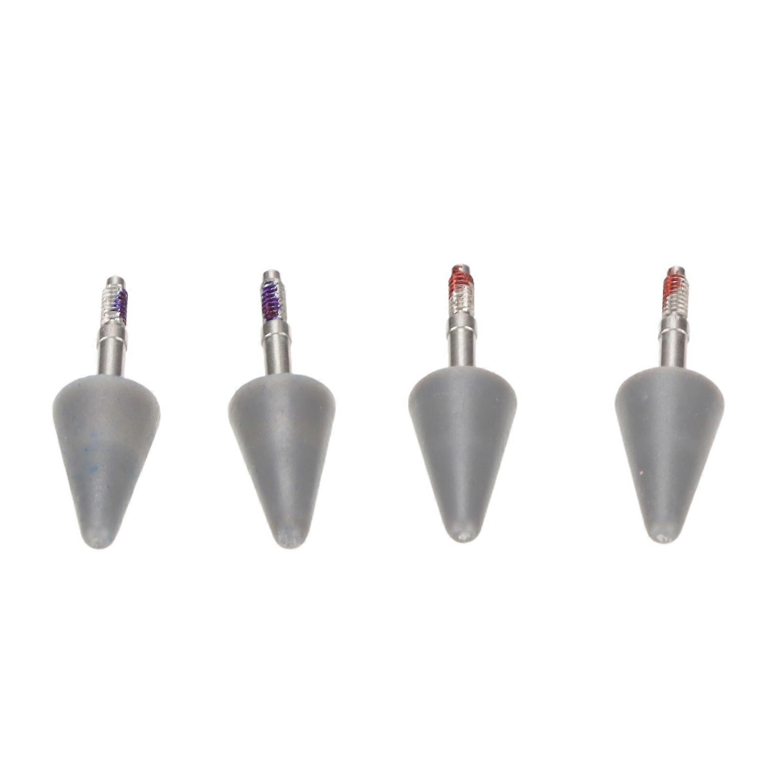 4Pcs Flexible Soft Tablet Stylus Tips for M Pencil Red & Blue