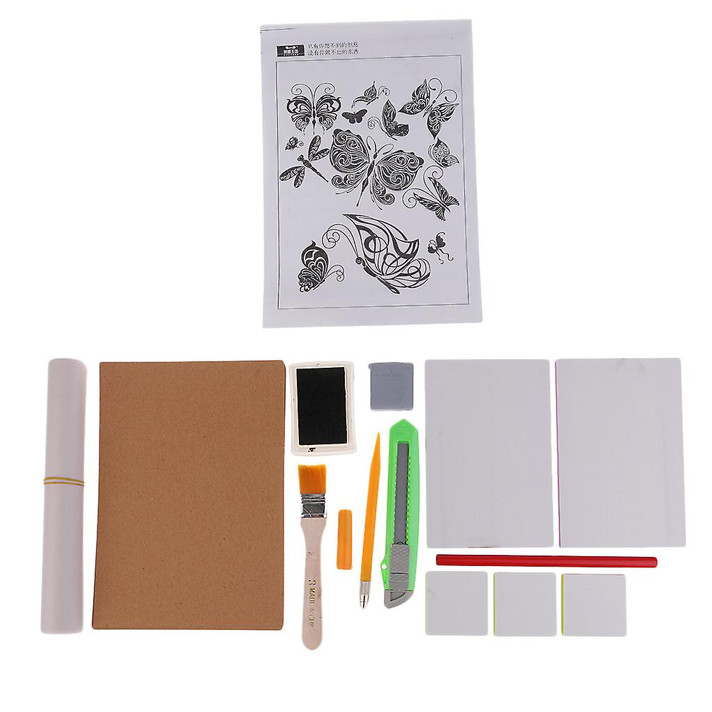 DIY Rubber Stamp Carving Kit for Scrapbooking,Cards Making Handmade Project