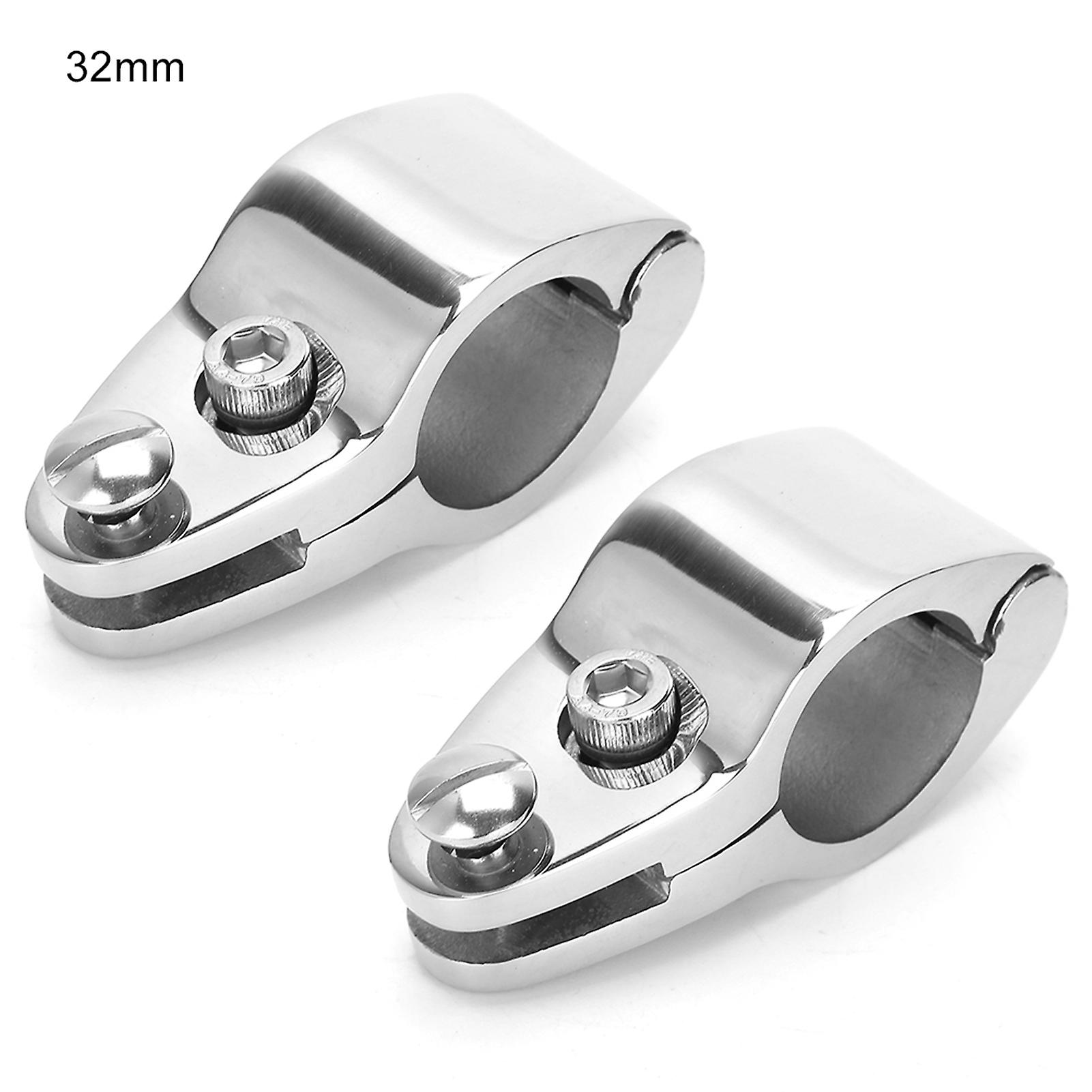 2pcs Stainless Steel Boat Marine Hinged Upper Jaw Slide Hardware Fittings32mm/1.26in