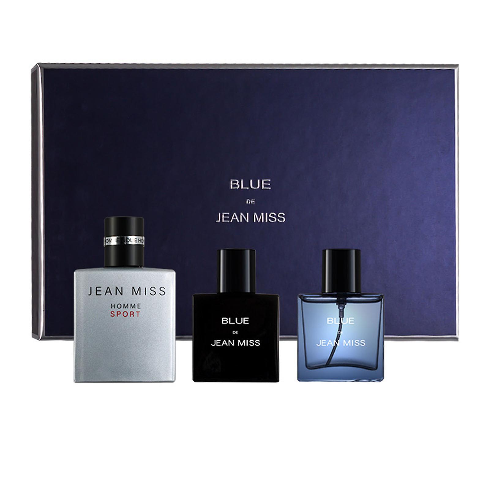 Men's 3-pack fragrance set, light and refreshing scent, long-lasting, men's gift set, 30 ml x 3
