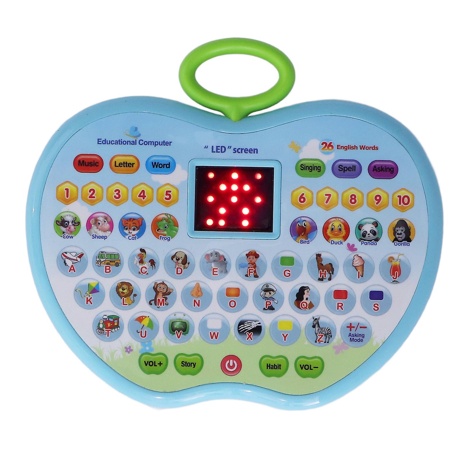 Blue LED Learning Tablet for Kids - Early Education Tool with Multiple Features