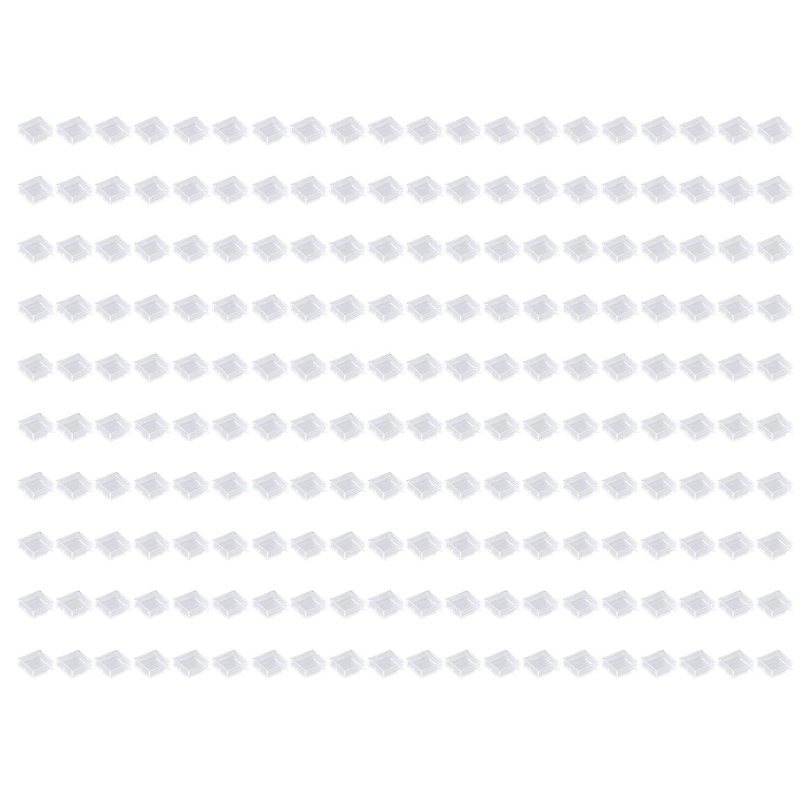 200PCS Tact Switch Button Caps ABS Plastic Square Key Switch Covers Transparent Color