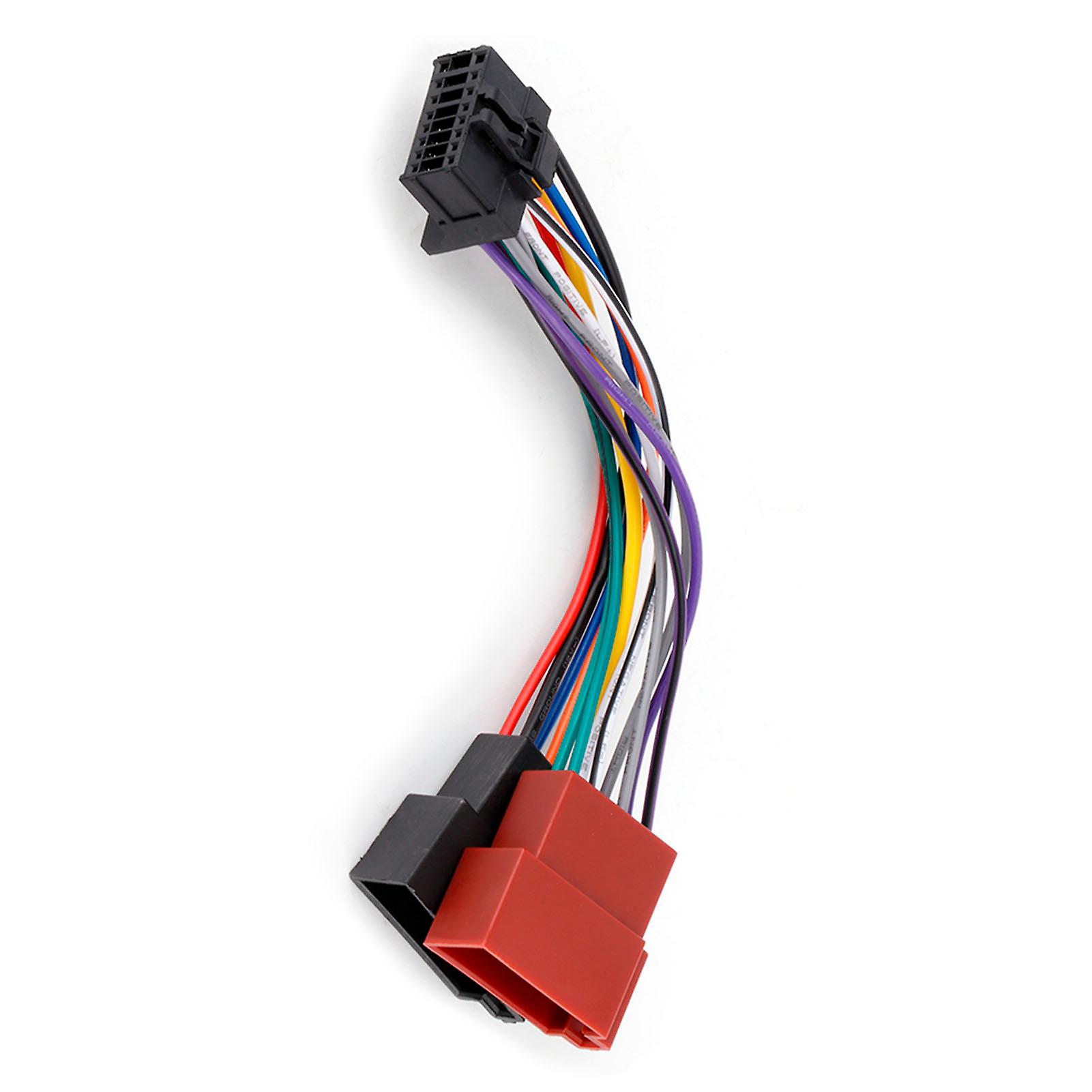 Toyota Radio Wiring Harness Adapter 1998-2012 - 16Pin For Android Stereo, With SWC & Reverse Camera Wire
