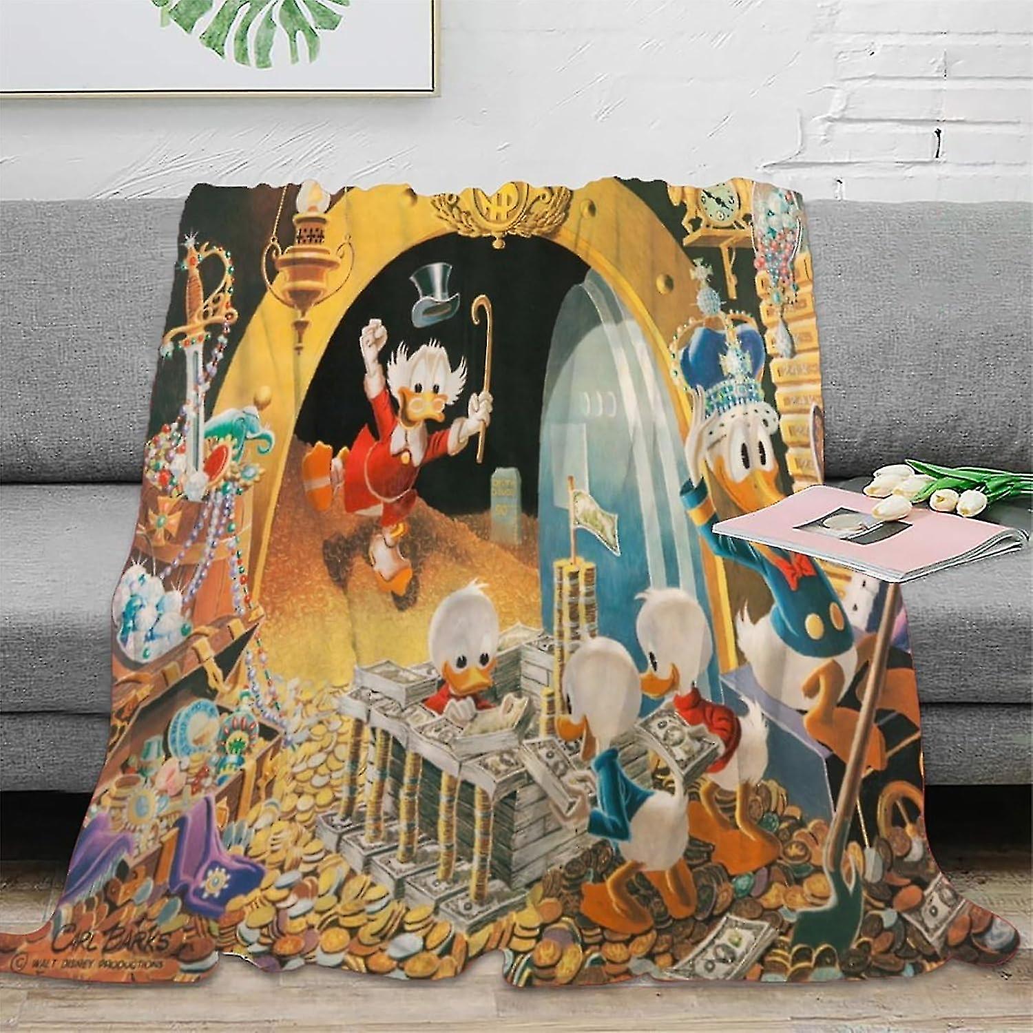 3d Printing Donald Duck Throw Blanket-super Soft Fuzzy Cozy Flannel Blanket Autumn/winter Warm Fluffy Plush Blankets Washable For Sofa,couch,living Ro