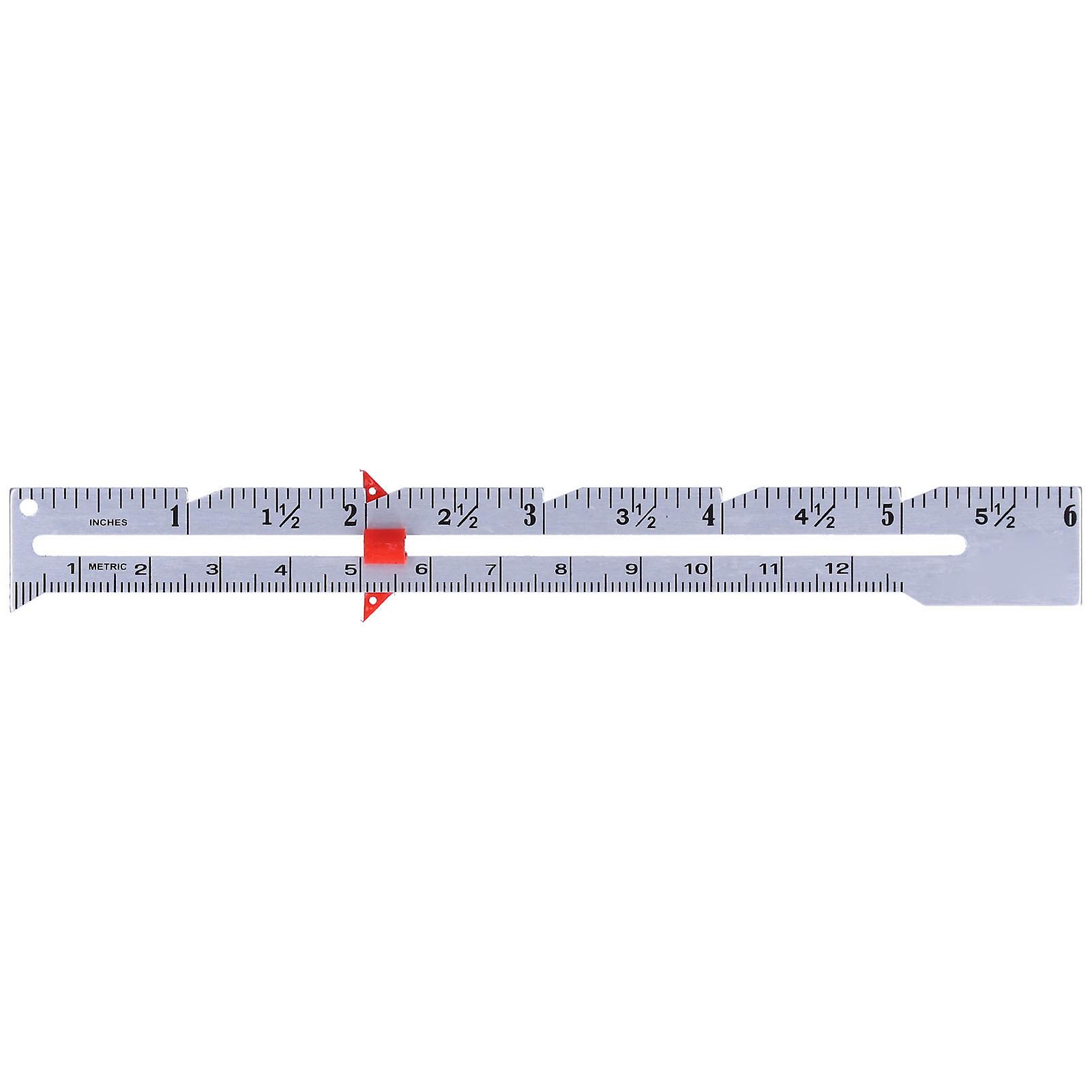 Sewing gauge functions for knitting and hemming measurement