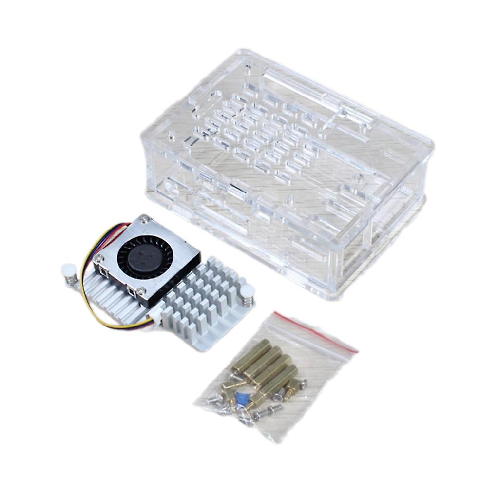 Protective Enclosure Case with Optional Active Cooling Fan Heatsinks for RPI 5