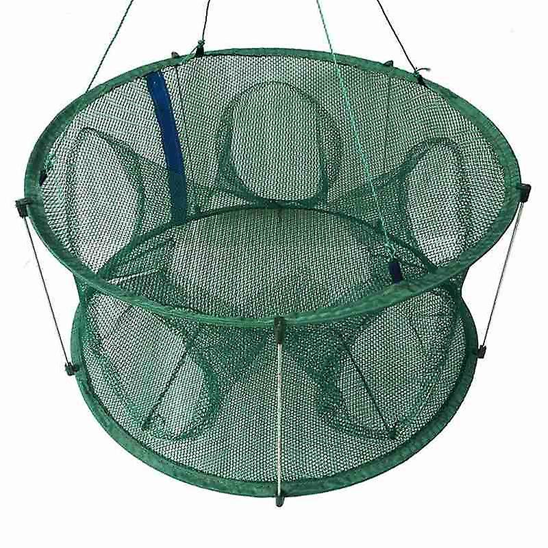 Automatic Fishing Net Trap Cage Round Shape Open For Crab Crayfish Lobster