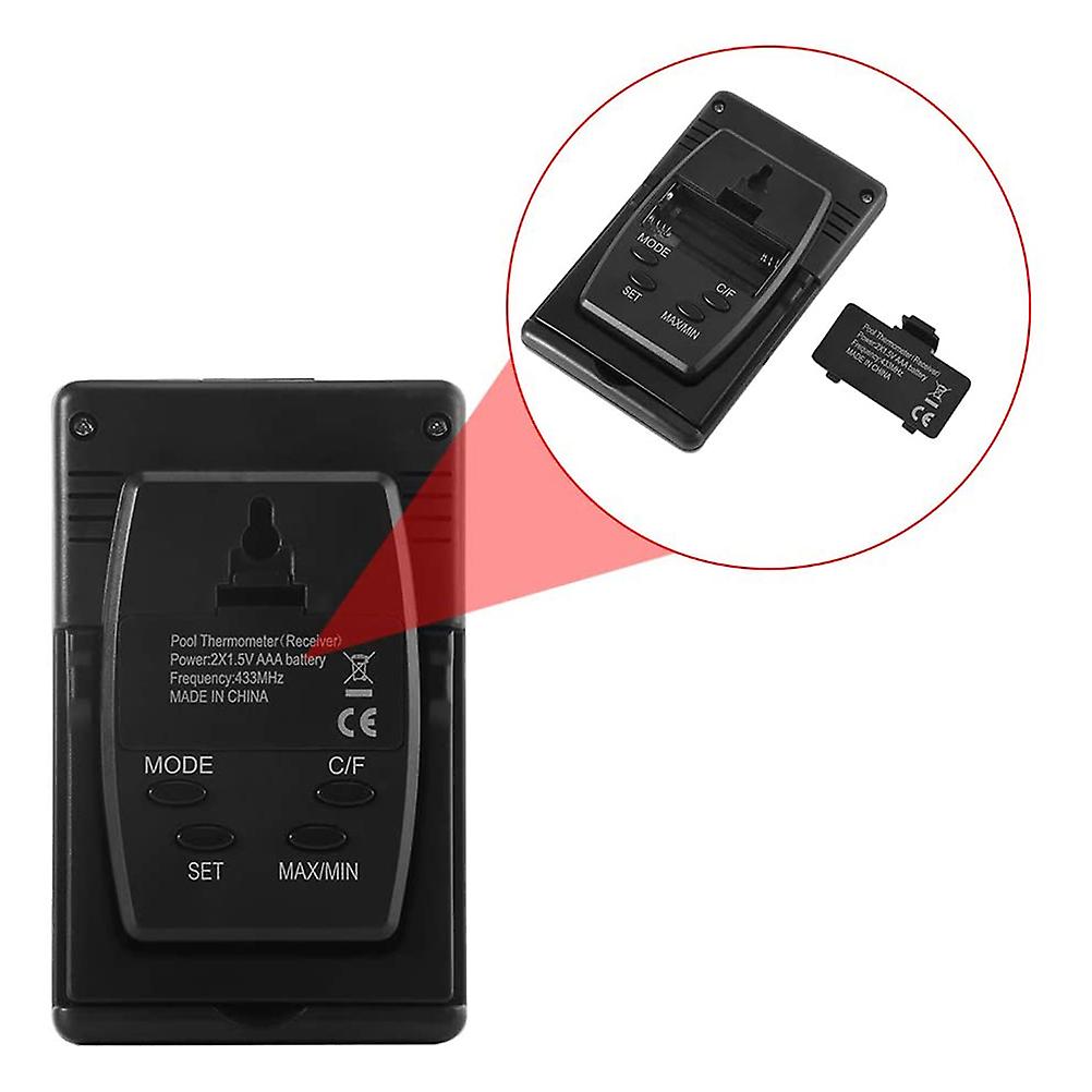 Wireless Pool Thermometer Floating Water Thermometer for Indoor Outdoor Spa Hot Tub