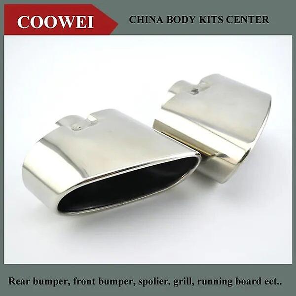 UTOYA Exhaust Tip 2pcs For BMW X5 E70 2000 2001 2002 2003 2004 2005 2006 2007 To 2016 Stainless Steel Chrome Exhaust Dual Tail Pipe Muffler Tip Tail Pipe