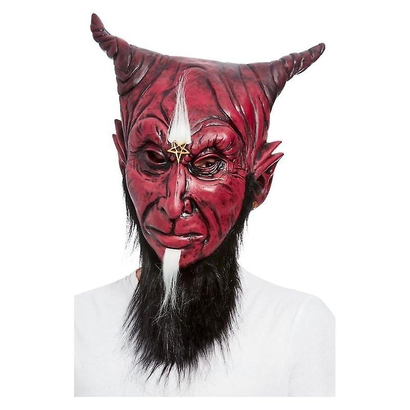 Bearded Satanic Devil Overhead Mask Latex 68012