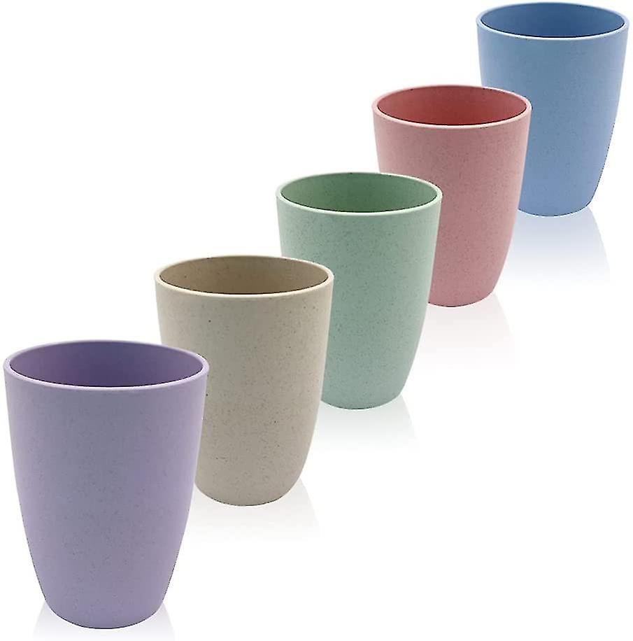 350ml Unbreakable Water Cups, 5 Colors, Reusable, Stackable, For Coffee, Tea