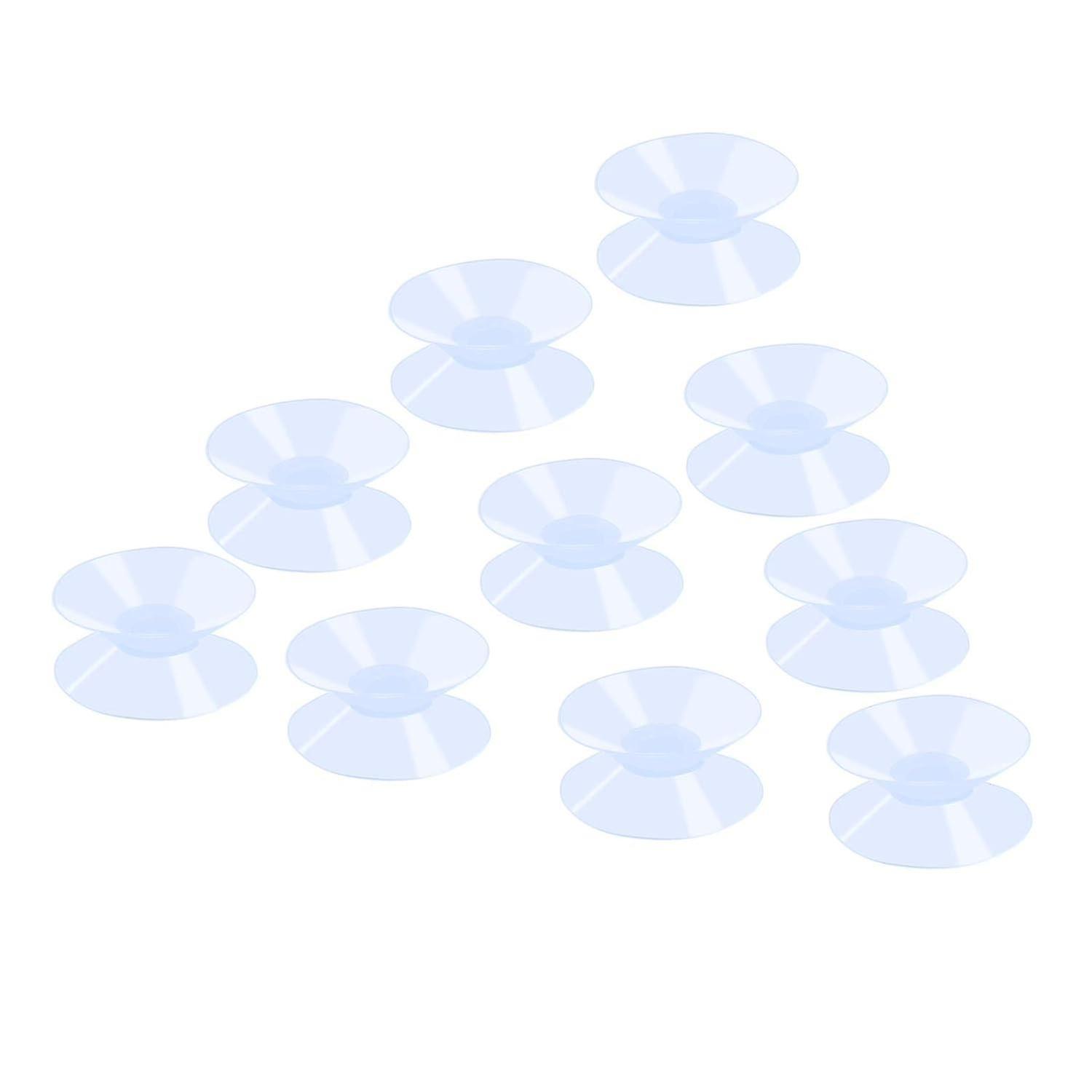 36PCS PVC Double Sided Suction Cups, 30mm Double Sided Suction Cups for Glass and Plastic Table Top