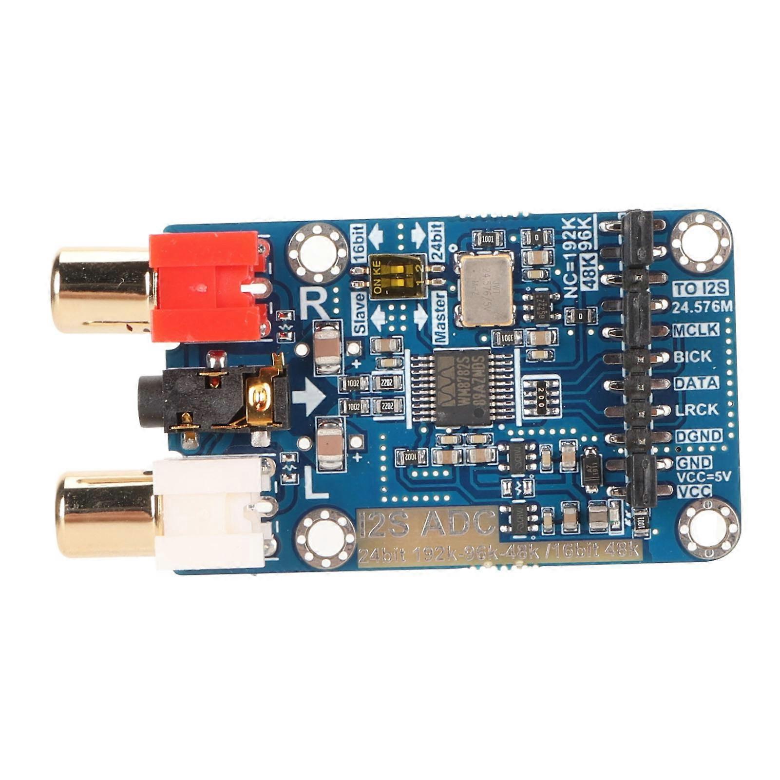 I2S ADC Audio I2S Capture Card Module Master Slave Mode Development Board Lossless Digital Audio I2S ADC Decoder
