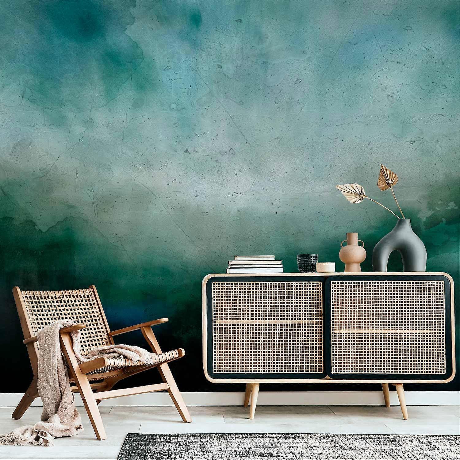 Itseliimautuva seinämaalaus - Malakiittimaisema