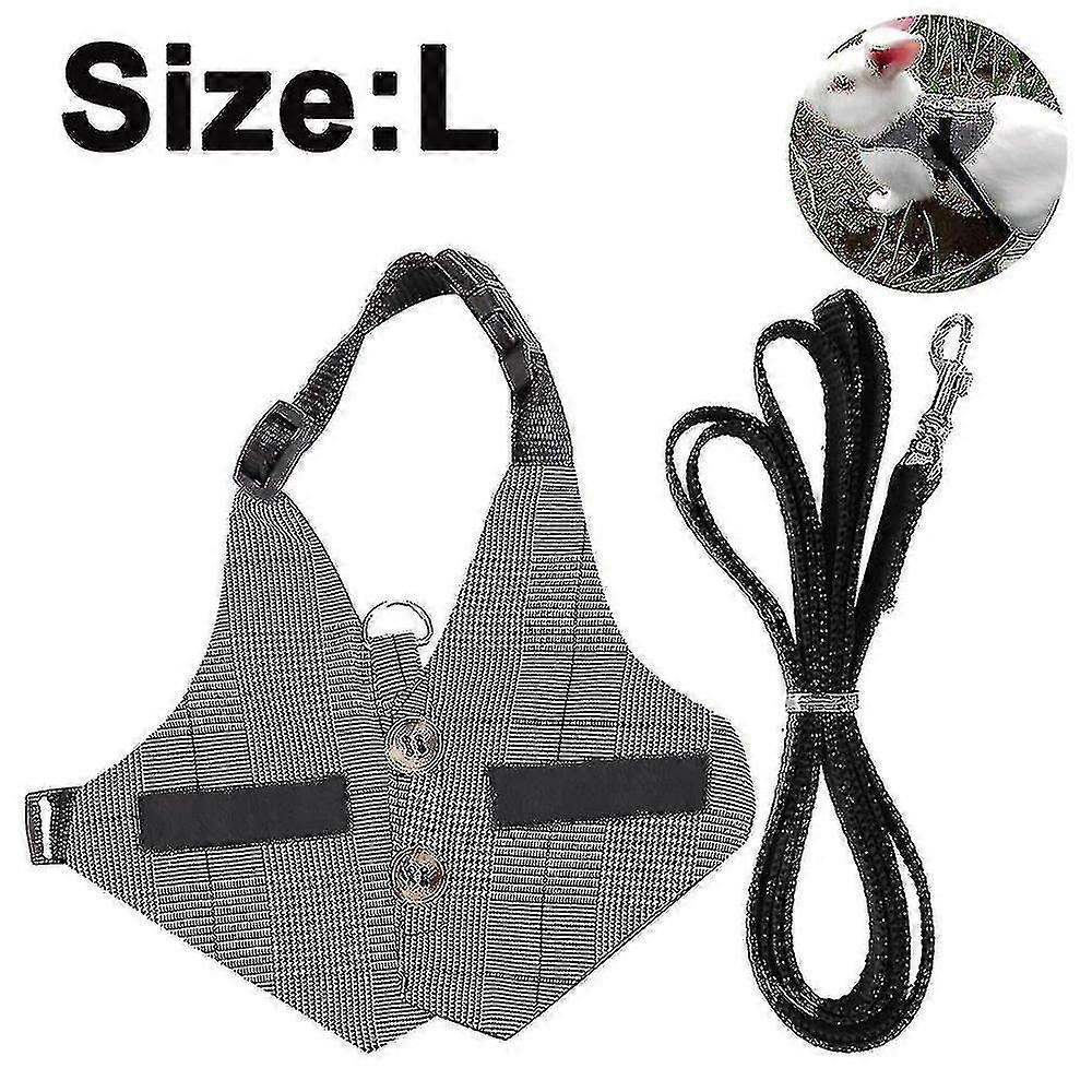 Rabbit Vest Harness And Leash Set Adjustable