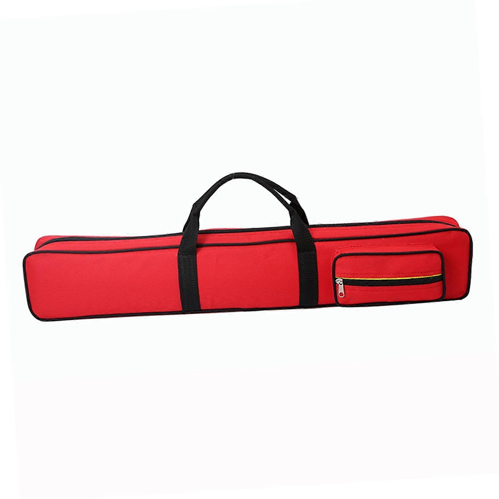 Pool Cue Case Snooker Pool Cue Bag Container Portable Anti Scratch Carry Bag Red
