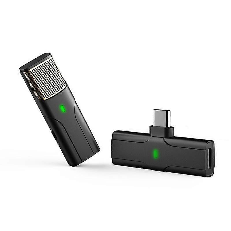 Collar Wireless Microphone, Specification: Type-C / USB-C (Black) Type-C / USB-C (Black)