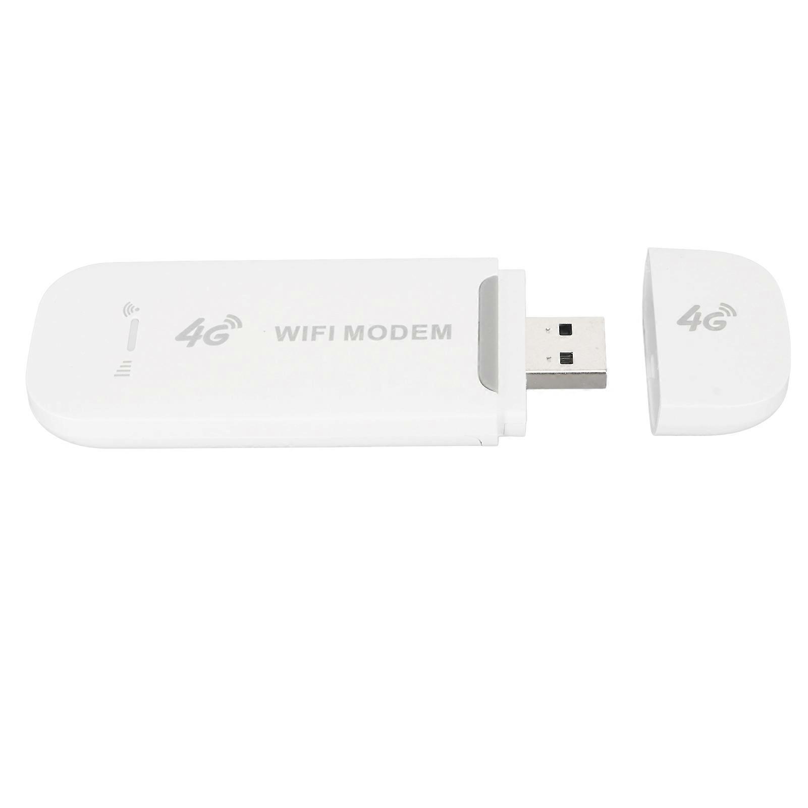 LTE 4G USB MODEM WiFi HotSpot Portable Travel Mobile Wireless Network Mini Router Micro SIM Card Slot White